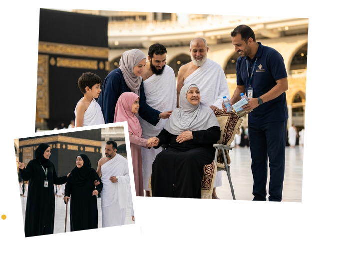 Multi-generational family Umrah Pakistan elderly pilgrims children private package Tours de Pakistan