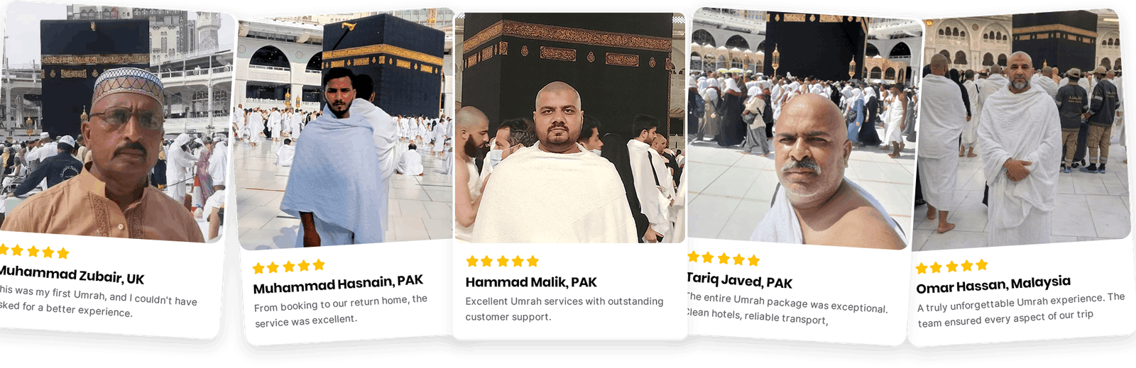 Tours in Pakistan Umrah customer reviews and testimonials