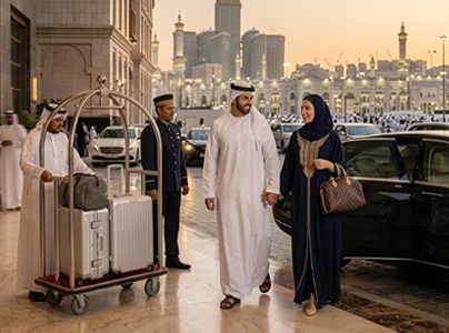 Premium Umrah package Pakistan 12 days 5-star hotel 50m from Haram
