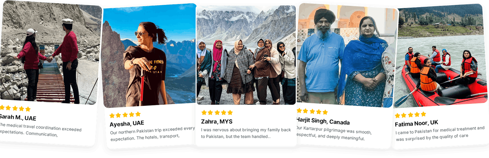 Happy guests sharing their experience of a Pakistan tour with Tours in Pakistan