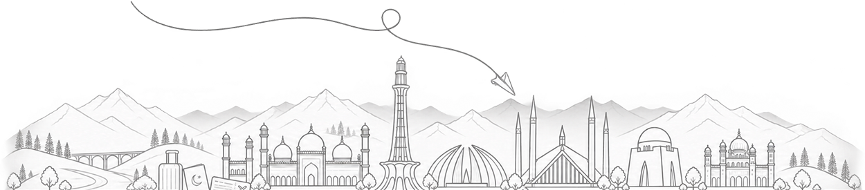 Historic cultural landmark in Pakistan on a heritage tour